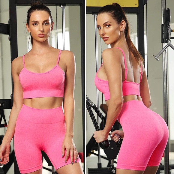 Pink workout set - Picture 2 of 2
